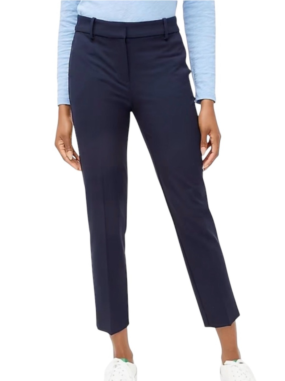 Ann Taylor Factory Petite Navy Tailored Slim Ankle Pants 00P